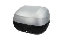 Piaggio 37L Topcase Kit mit lackiertem Deckel - silber