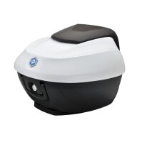 Piaggio 36L Topcase mit lackiertem Deckel - Luna White...