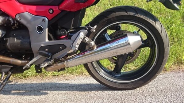Auspuff, Krümmer, Endschalldämpfer, Endtopf links Agostini Moto Guzzi Breva 850 2007-2009