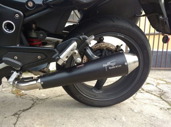 Auspuff, Krümmer, Endschalldämpfer, Endtopf links Agostini Moto Guzzi Breva 850 2007-2009