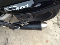 Auspuff, Krümmer, Endschalldämpfer, Endtopf links Agostini Moto Guzzi Breva 850 2007-2009