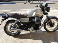 Auspuff, Krümmer, Endschalldämpfer, Endtopf Agostini Moto Guzzi V7 850 2021-2022