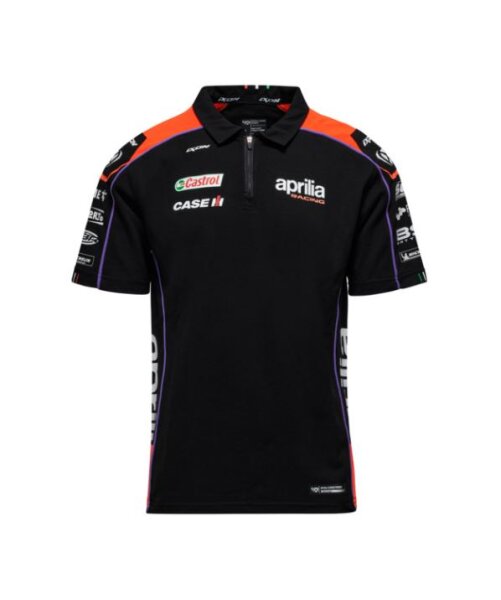 Aprilia Poloshirt Replica 2023 - Herren - schwarz/rot