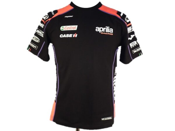 Aprilia T-Shirt Replica Racing Team 2023 - Damen - schwarz/rot