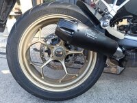 Auspuff, Endschalldämpfer Schwarz Edelstahl Agostini V100 Mandello 2022-