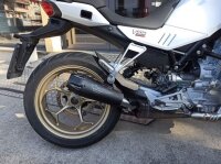 Auspuff, Endschalldämpfer Schwarz Edelstahl Agostini V100 Mandello 2022-