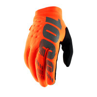 Handschuhe Brisker neon orange-schwarz M