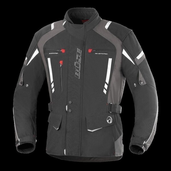 BÜSE Torino Pro Textiljacke schwarz/anthrazit Gr. M