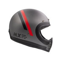 Motocrosshelm MX DO 17 BM schwarz matt-grau matt-rot matt XS