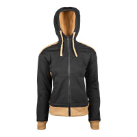 Hoodie PANDA, schwarz-beige, DXS