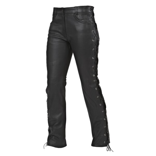 Lederschnürjeans Man schwarz 64