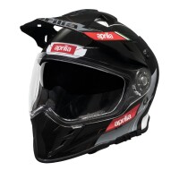 Aprilia Trailhelm - schwarz/rot/weiß