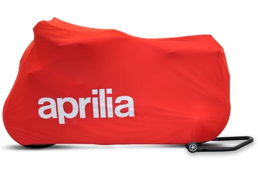 Aprilia Abdeckplane Indoor - rot/weiß