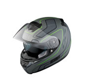 X-Helm HX 215 Lazy matt schwarz-grau-grün S