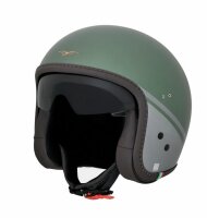 Moto Guzzi Jet Helm - Centenario -  matt grün