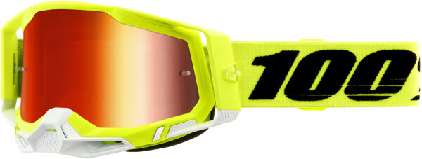 Racecraft 2 Goggle Yellow - Mirror Red