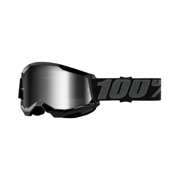 100% Strata 2 Goggle Black - Mirror Silver
