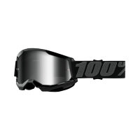 100% Strata 2 Goggle Black - Mirror Silver