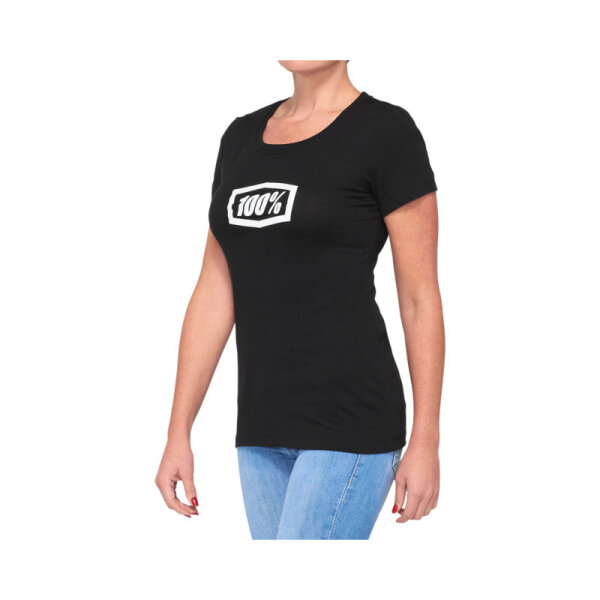 Damen Tee Icon schwarz S