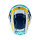 Helm inkl. Brille 7.5 V22 Graphic blau-weiss-gelb XS