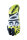 Handschuh RFX RACE, weiss-gelb fluo, S