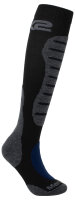 Socken lang MOT2 MERINOS schwarz-grau 44/47