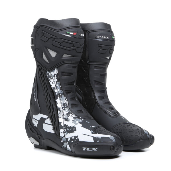 Stiefel RT-Race NBGR schwarz-weiss-grau 48