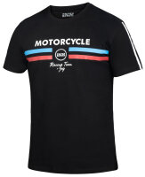 T-Shirt Motorcycle Race-Team schwarz-rot-blau XL