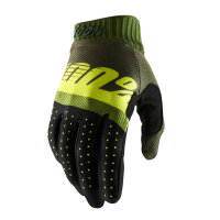 Handschuhe Ridefit army gün-fluo lime-fat S