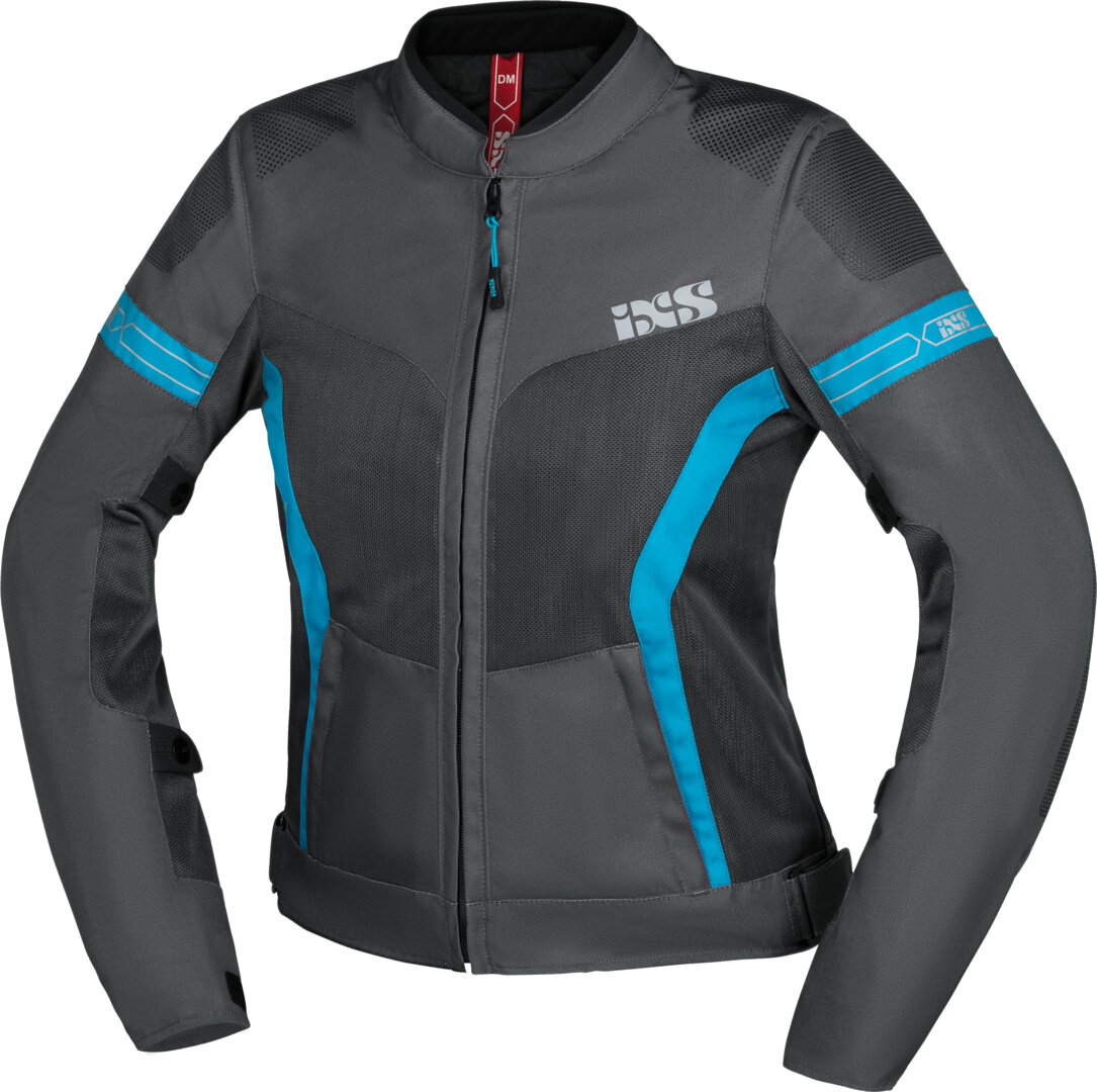 Sport Damen Jacke Trigonis-Air dunkelgrau-grau-türkis DM