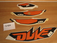 Dekorset, Aufkleber KTM Duke 125 2011-