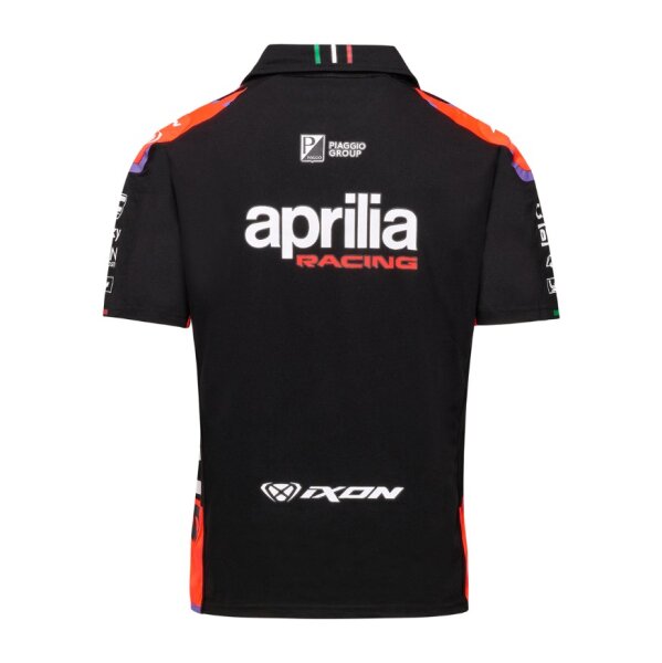 Aprilia POLO SHIRT - APRILIA RACING TEAM 2022 - SCHWARZ