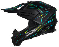 Motocrosshelm iXS189FG 2.0 matt schwarz-gelb fluo XS