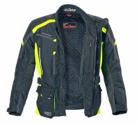 BÜSE Torino II Textiljacke schwarz/neongelb Gr. Z29