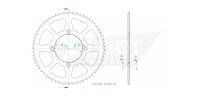 ESJOT Alu-Kettenrad Beta 125RR/LC 63Z