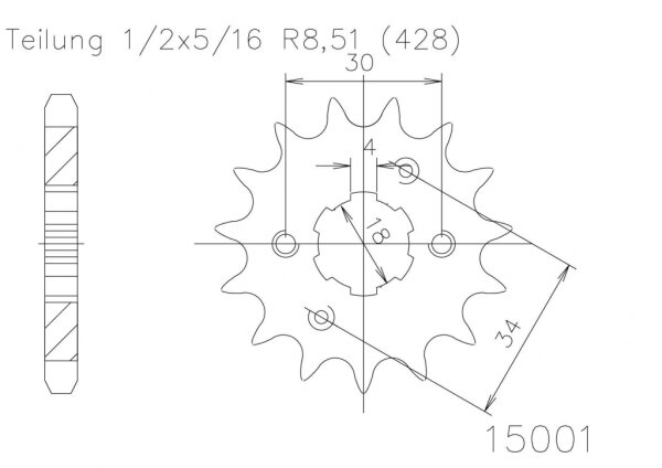 ESJOT Ritzel 16 Z