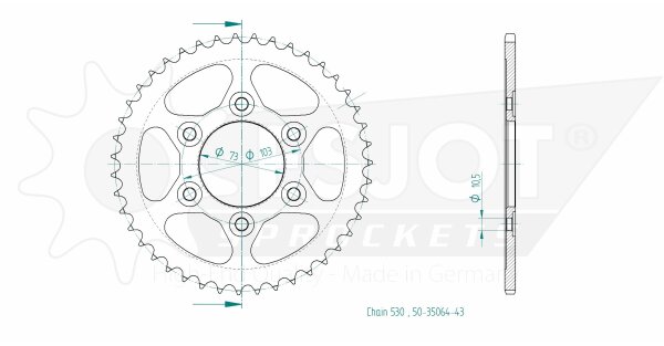 ESJOT Kettenrad 43 Z