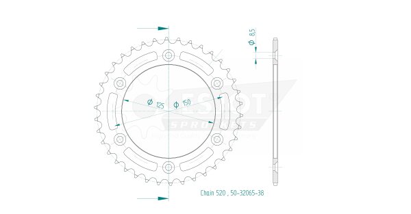 ESJOT Kettenrad 38 Z