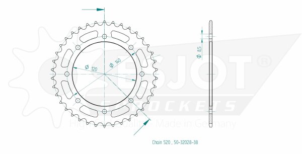 ESJOT Kettenrad 37 Z