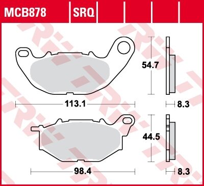 TRW Scheibenbremsbelag MCB878TRQ