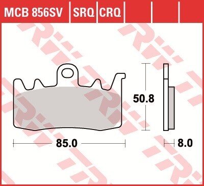 TRW Scheibenbremsbelag MCB856TRQ