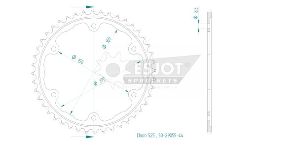 ESJOT Kettenrad 44 Z