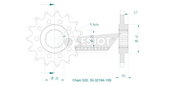 Esjot Ritzel 15 Z Sport