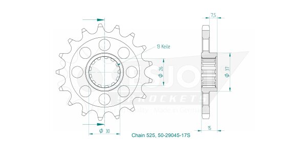 ESJOT Ritzel 17 Z-S
