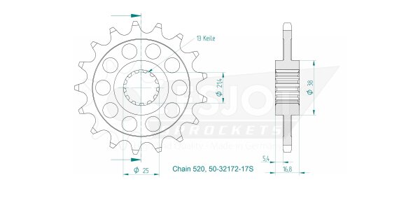 ESJOT Ritzel 17 Z S