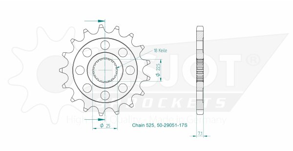 ESJOT Ritzel 17 Z S