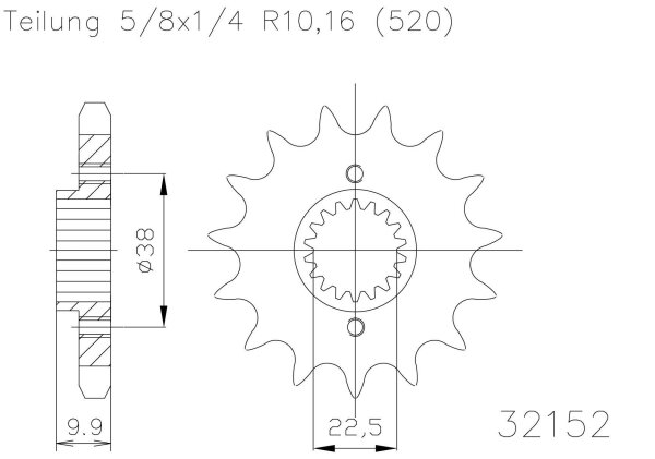 ESJOT Ritzel 15 Z S