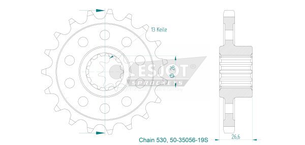 ESJOT Ritzel 19 Z-S