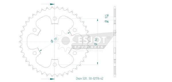 ESJOT Kettenrad 42 Z