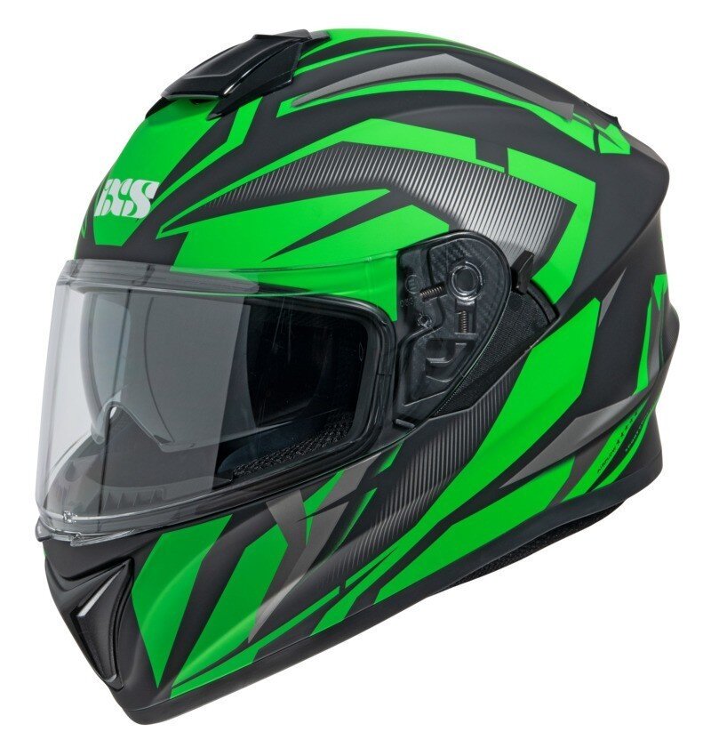 Integralhelm iXS216 2.1 schwarz matt-grün-weiss XL